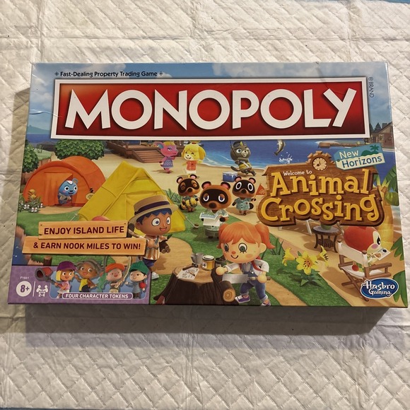 Late for the Sky Other - MONOPOLY ANIMAL CROSSING NEW HORIZONS Board Game 100% COMPLETE 2021 BAGGED SORTD